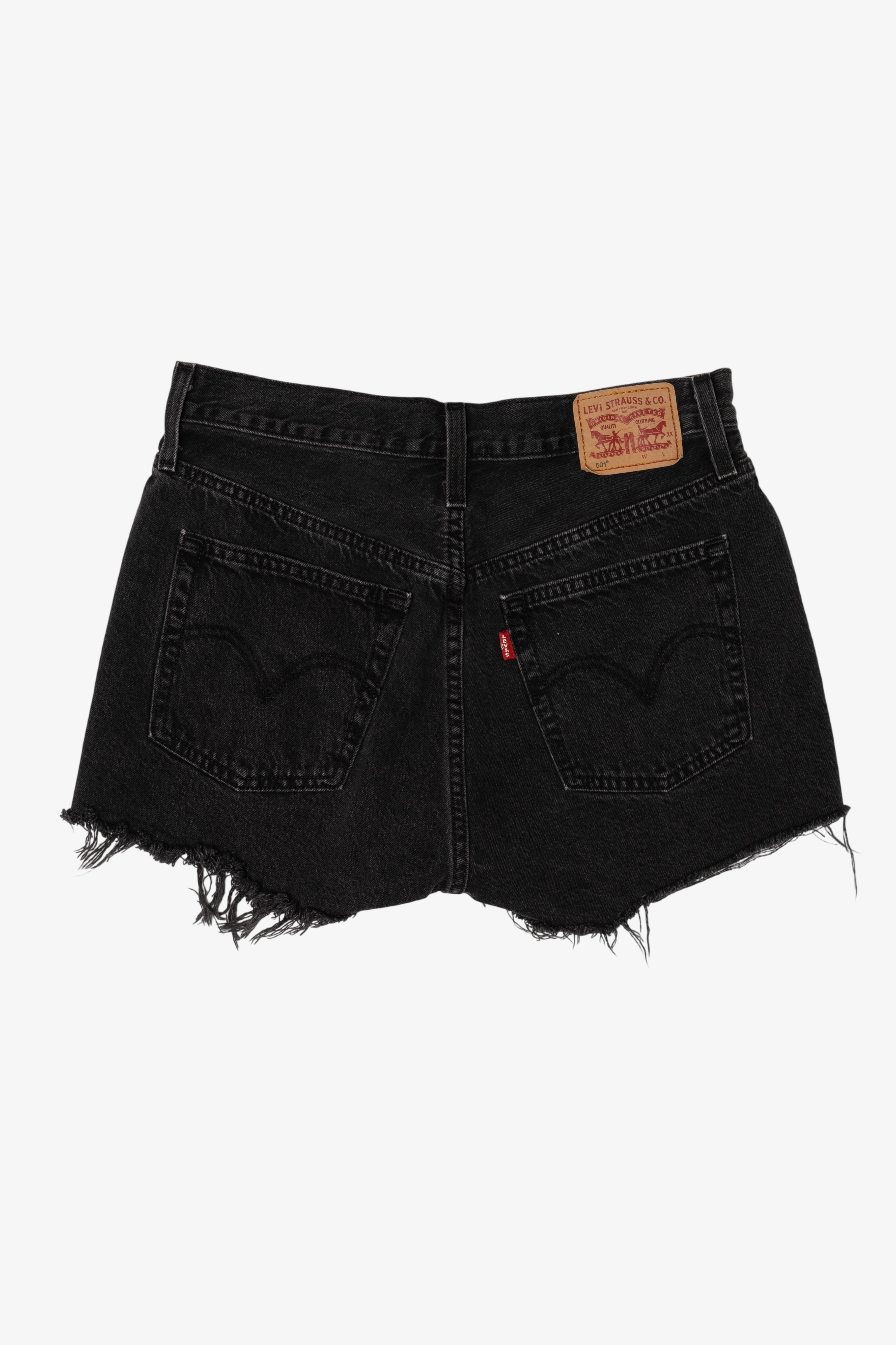Black Levi's Cutoff Denim Shorts 501 (2020s)