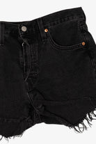 Black Levi's Cutoff Denim Shorts 501 (2020s)