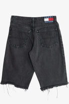 Vintage Tommy Hilfiger Faded Black Cut Off Denim Shorts (1990s)