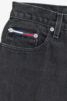 Vintage Tommy Hilfiger Faded Black Cut Off Denim Shorts (1990s)