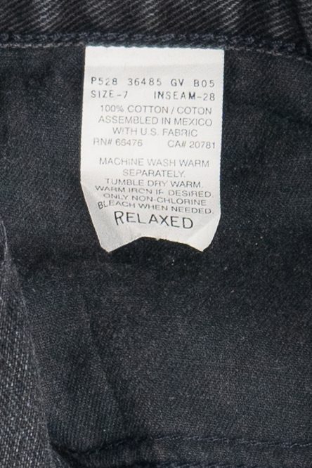 Vintage Tommy Hilfiger Faded Black Cut Off Denim Shorts (1990s)
