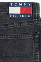 Vintage Tommy Hilfiger Faded Black Cut Off Denim Shorts (1990s)