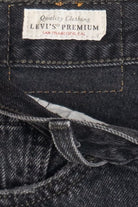 Levi's Premium 501 Distressed Faded Black Cut Off Denim Shorts (2020s)