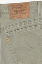 Vintage Levi's 950 Relaxed Fit Orange Tab Denim Jorts (1990s)