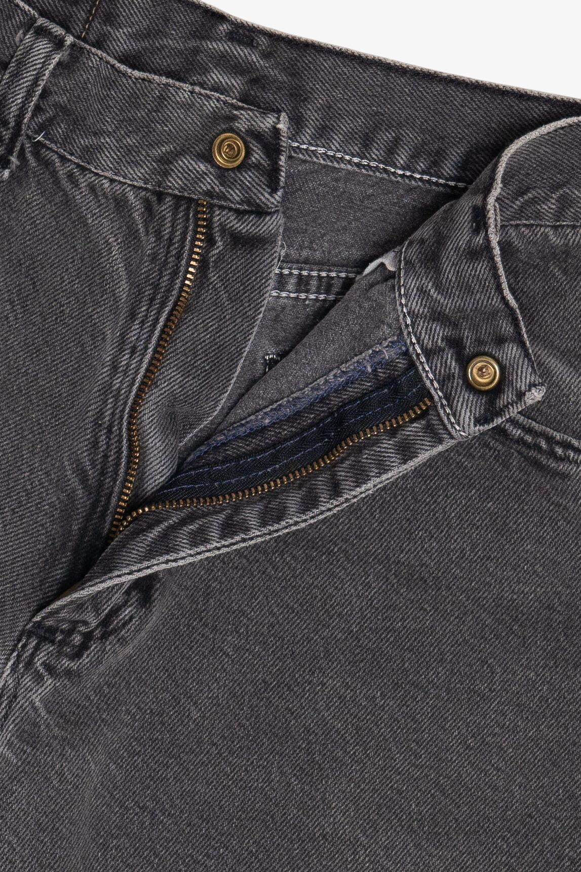 Vintage Wrangler Faded Black Distressed Denim Shorts (1990s)