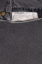 Vintage Wrangler Faded Black Distressed Denim Shorts (1990s)