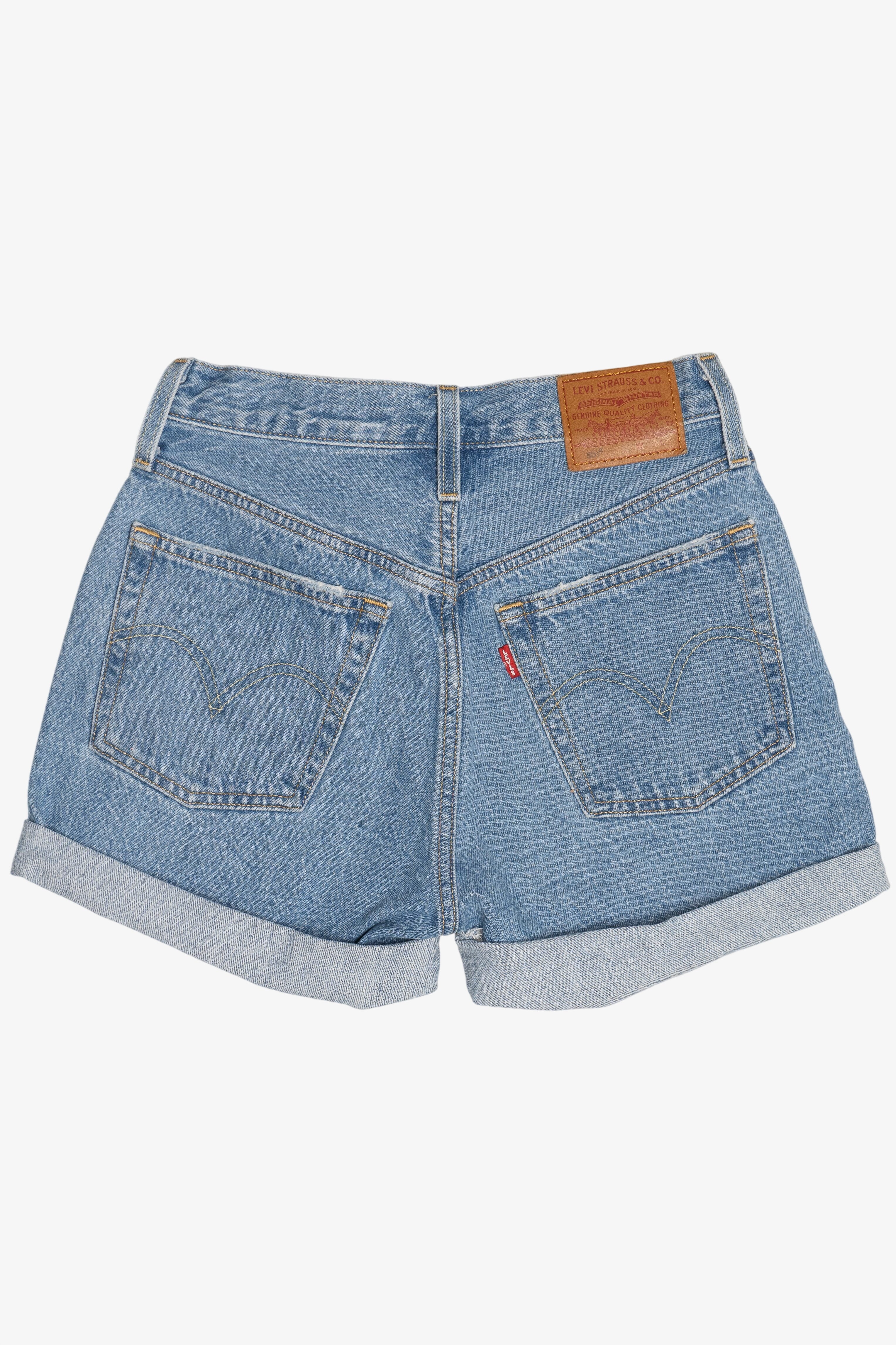 Levi's Premium 501 Button Fly Rolled Denim Shorts (2020s)