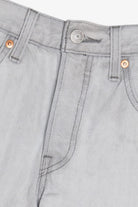 Levi's Premium 501 Button Fly Light Gray Denim Shorts (2020s)