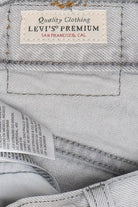 Levi's Premium 501 Button Fly Light Gray Denim Shorts (2020s)