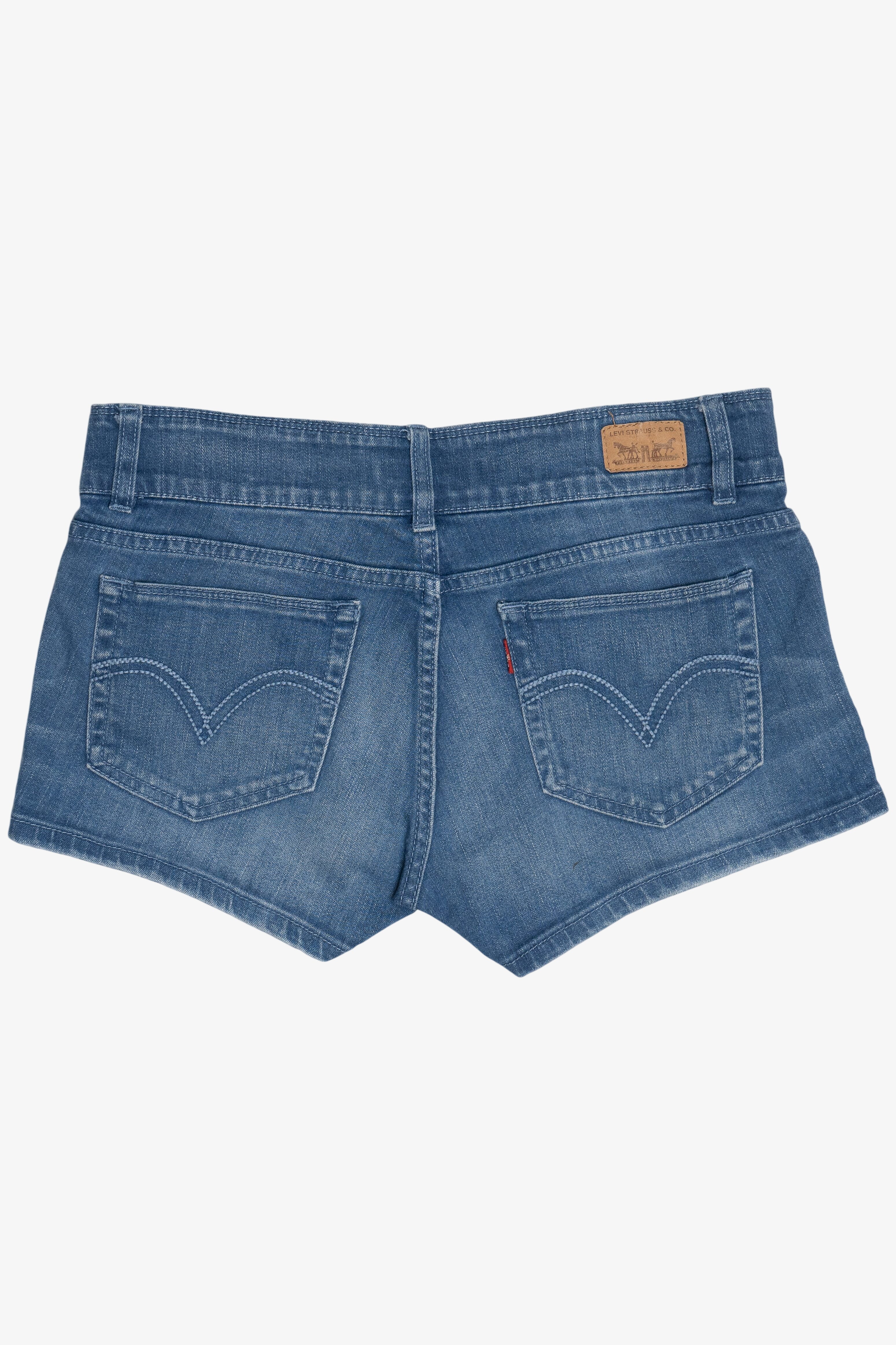 Levi's "Shorty Short" Double Button Denim Shorts (2010s)