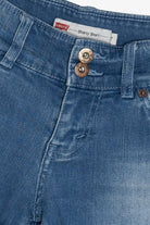Levi's "Shorty Short" Double Button Denim Shorts (2010s)