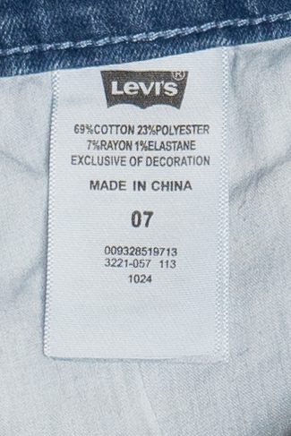 Levi's "Shorty Short" Double Button Denim Shorts (2010s)