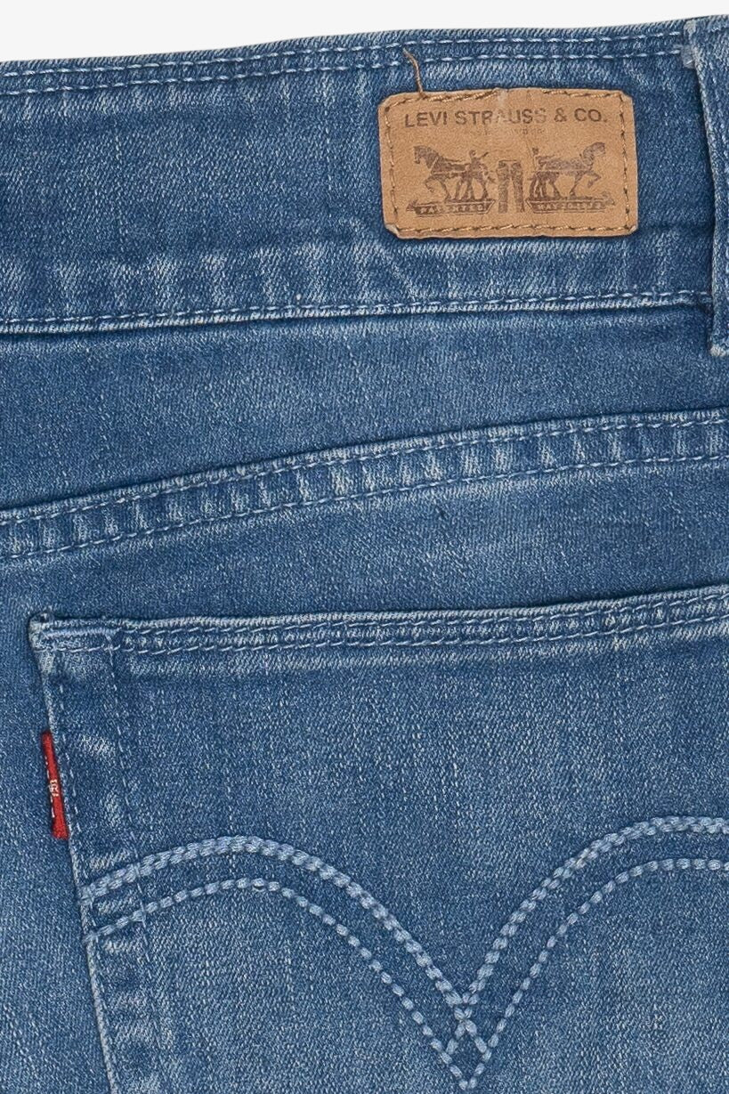 Levi's "Shorty Short" Double Button Denim Shorts (2010s)