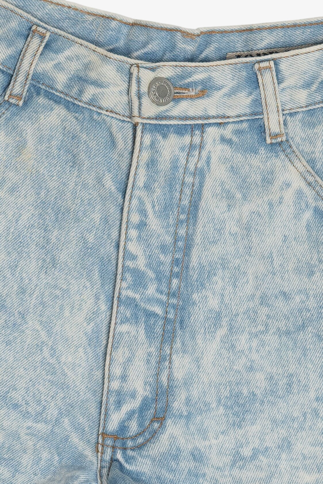 Vintage Jordache Acid Wash Embroidered Flair Denim Shorts (1990s)