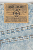 Vintage Jordache Acid Wash Embroidered Flair Denim Shorts (1990s)