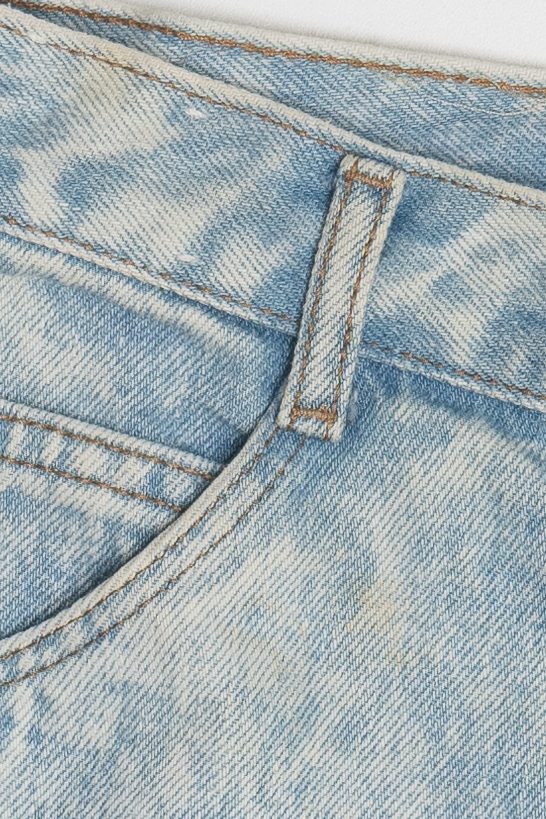 Vintage Jordache Acid Wash Embroidered Flair Denim Shorts (1990s)