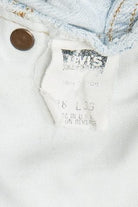 Vintage Levi's "Clearwater Beach Florida U.S.A." Embroidered Denim Cut Off Shorts (1990s)
