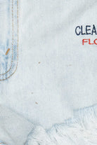 Vintage Levi's "Clearwater Beach Florida U.S.A." Embroidered Denim Cut Off Shorts (1990s)