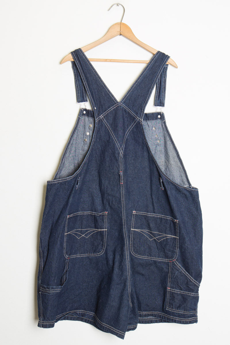 Vintage Denim Overall Shorts 118