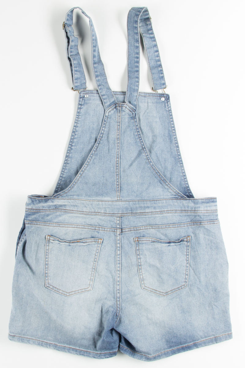 Faded Patch Overall Shorts (sz. L)