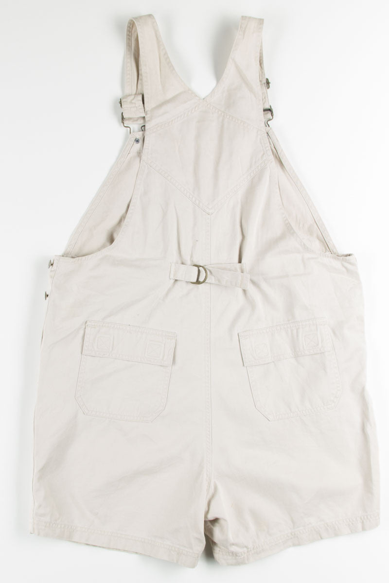 Khaki Maternity Overall Shorts (sz. M)