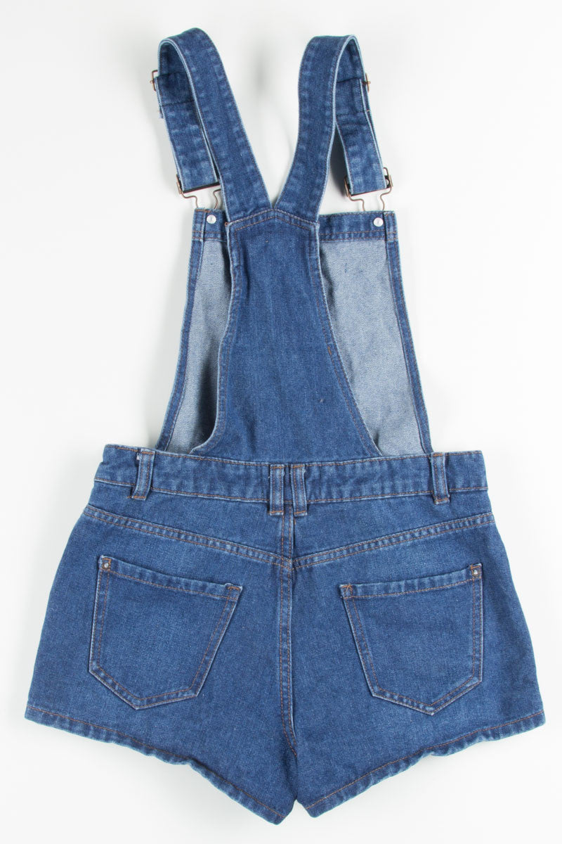 Denim Overall Shorts (sz. UK 8)