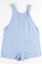 Blue Pinstriped Overall Shorts (sz. L)