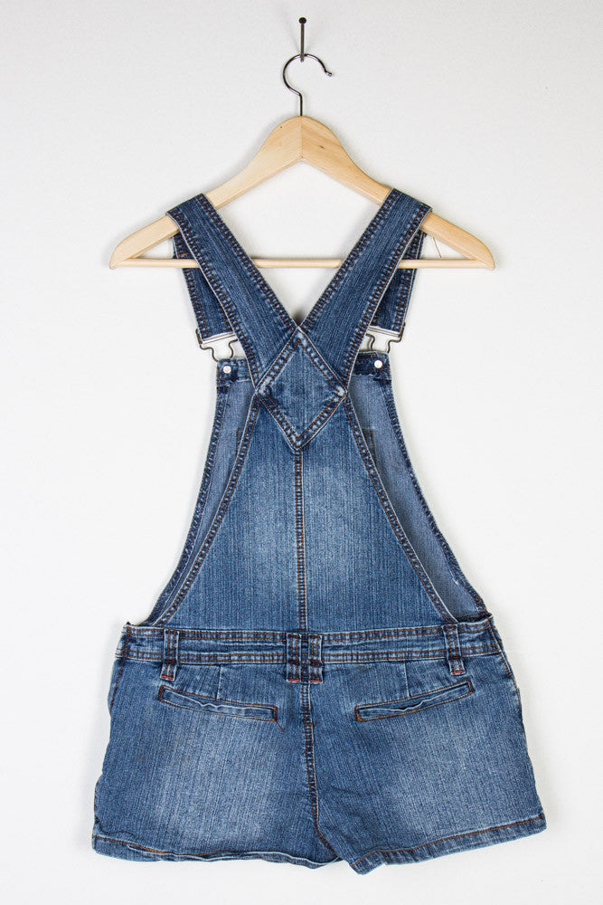 Vintage Denim Overall Shorts 36