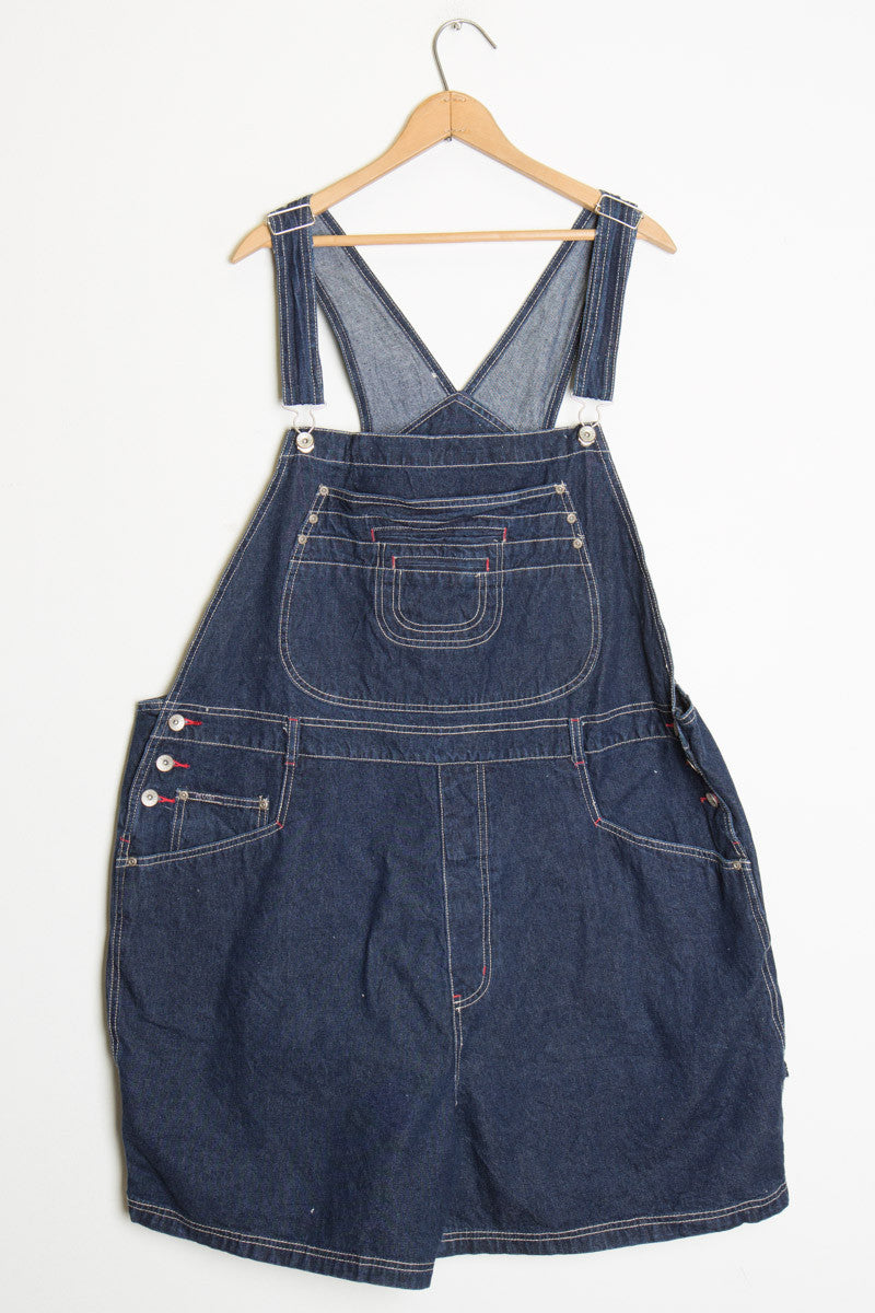 Vintage Denim Overall Shorts 118
