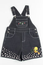 Tweety Bird Overall Shorts (sz. Kids 14/16)