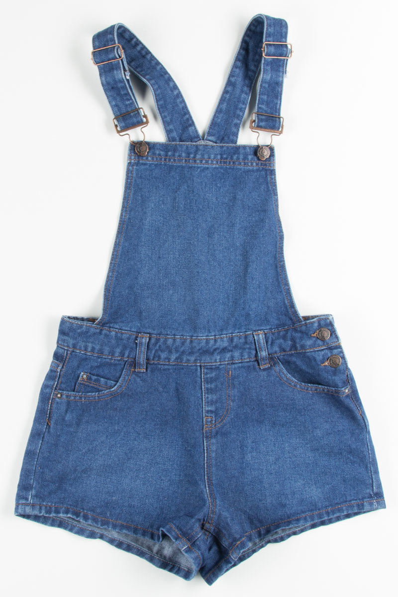 Denim Overall Shorts (sz. UK 8)