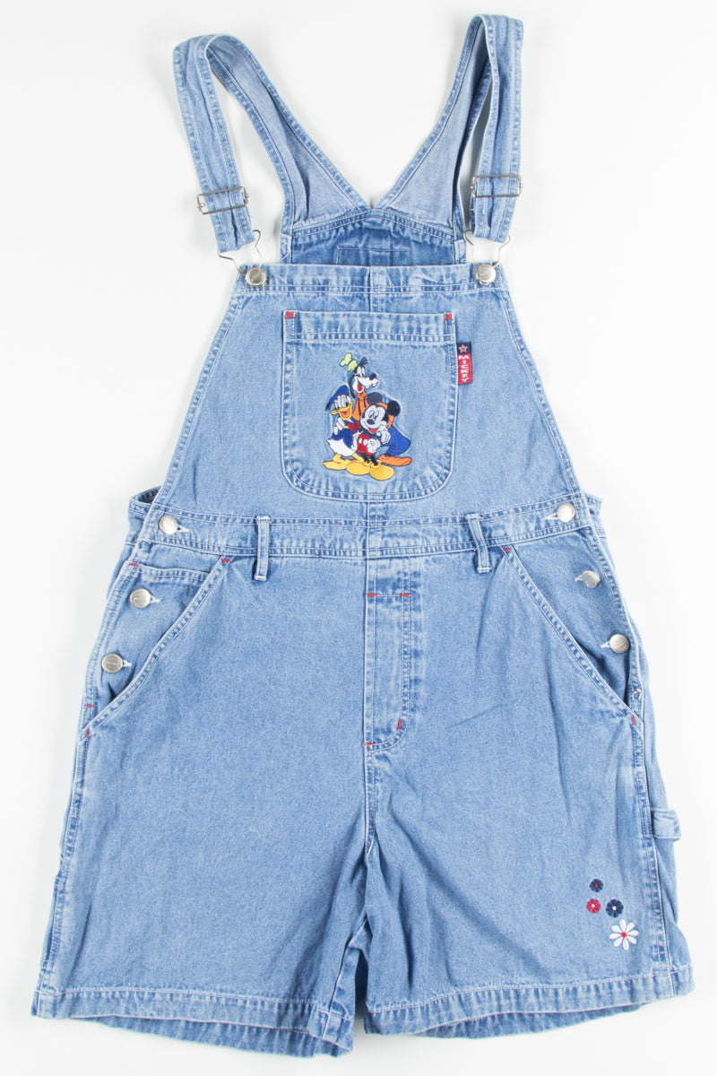 Mickey Mouse & Friends Denim Overall Shorts (sz. S)