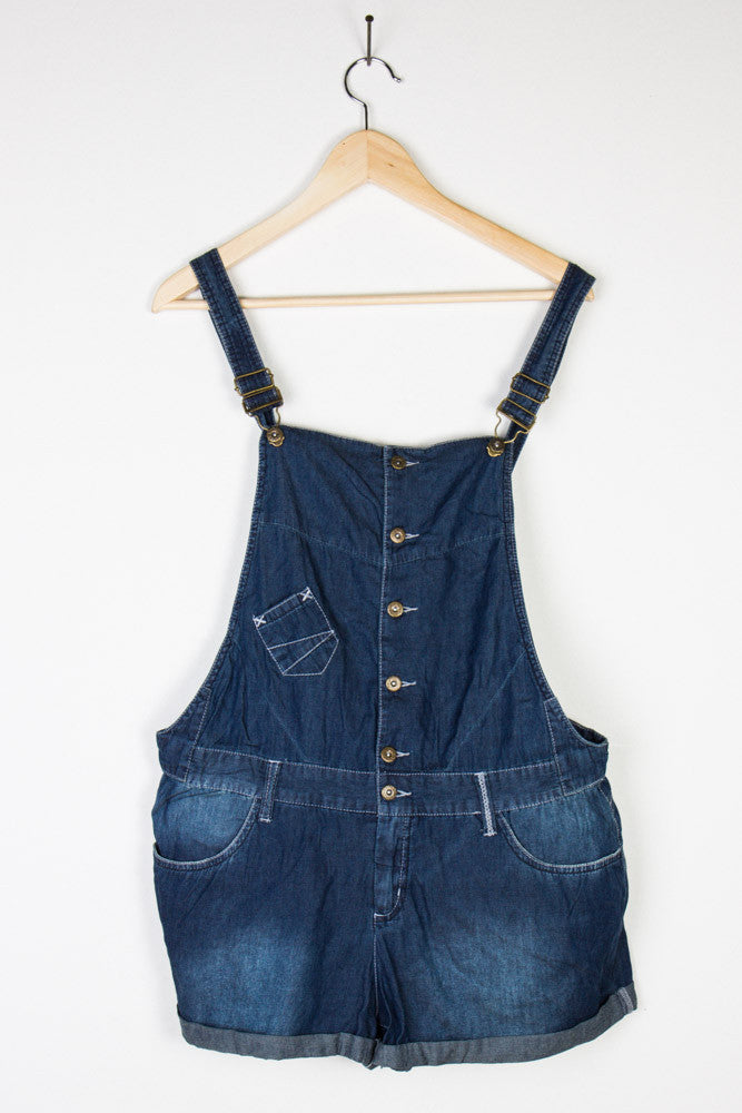 Vintage Denim Overall Shorts 23
