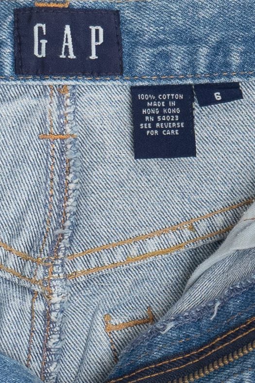 Vintage Gap High Waisted Denim Mini Skirt (1990s)