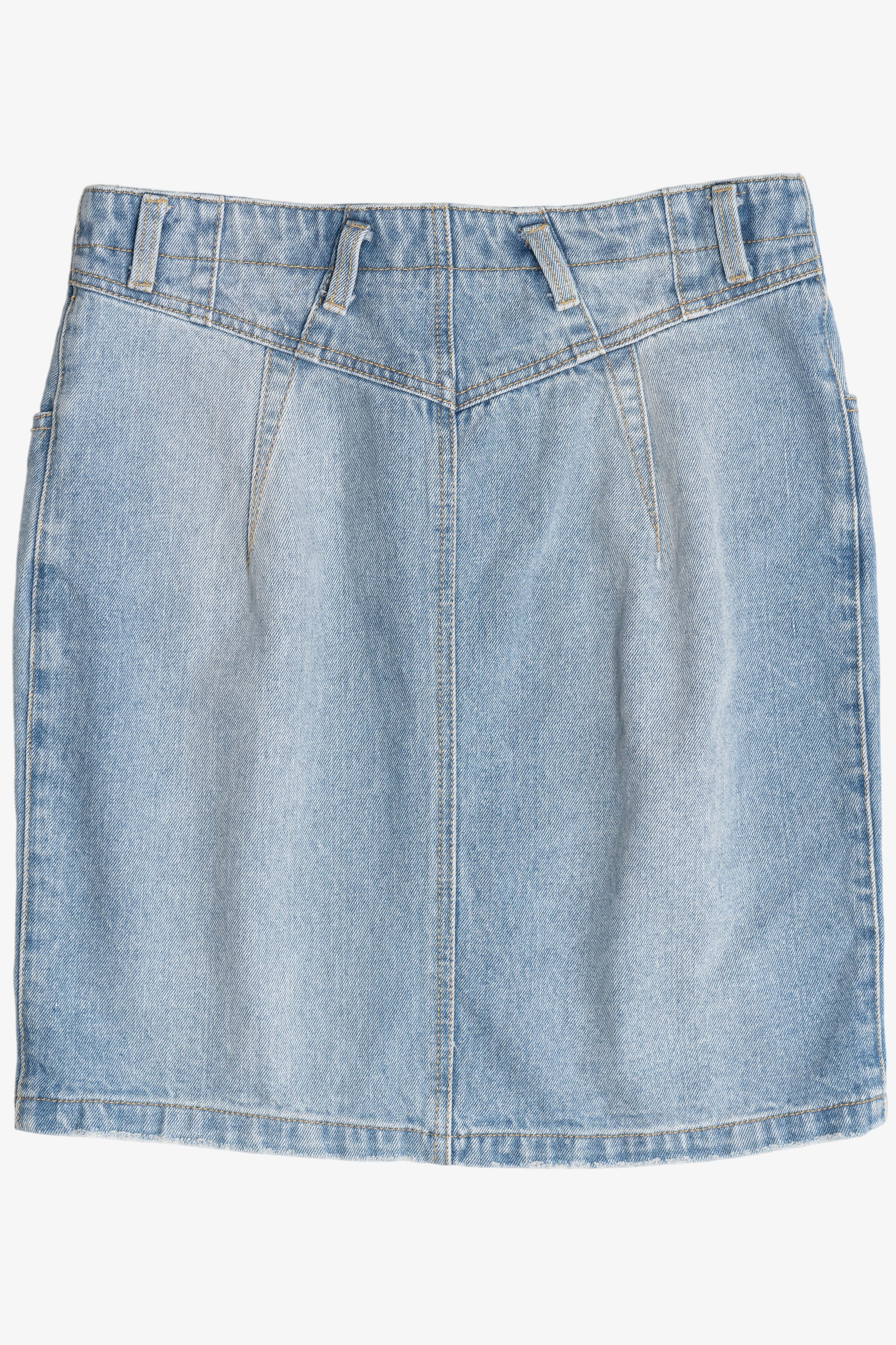 Light Blue Midrise Denim Mini Skirt (2020s)
