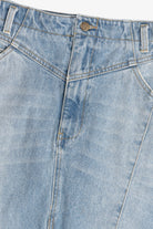 Light Blue Midrise Denim Mini Skirt (2020s)