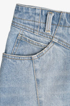 Light Blue Midrise Denim Mini Skirt (2020s)