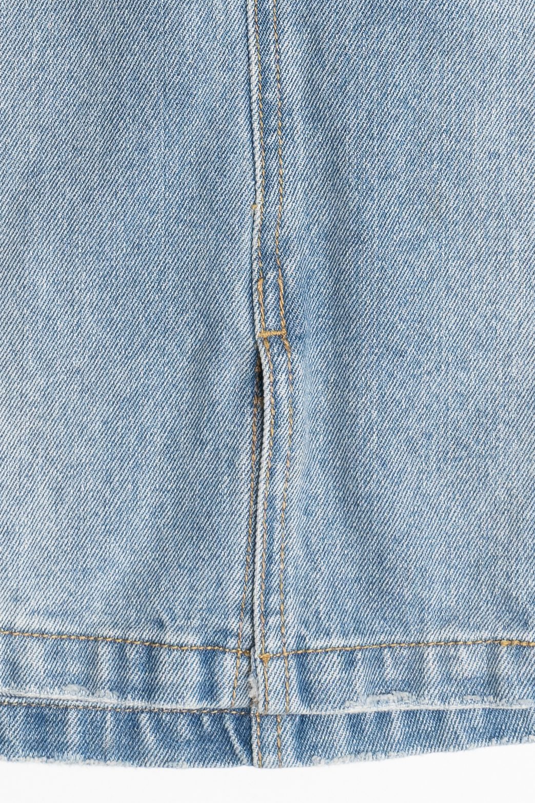 Light Blue Midrise Denim Mini Skirt (2020s)
