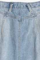 Light Blue Midrise Denim Mini Skirt (2020s)