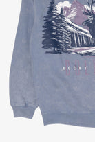 Blue Rocky Mountains Colorado Elk Wrap Around Sweatshirt