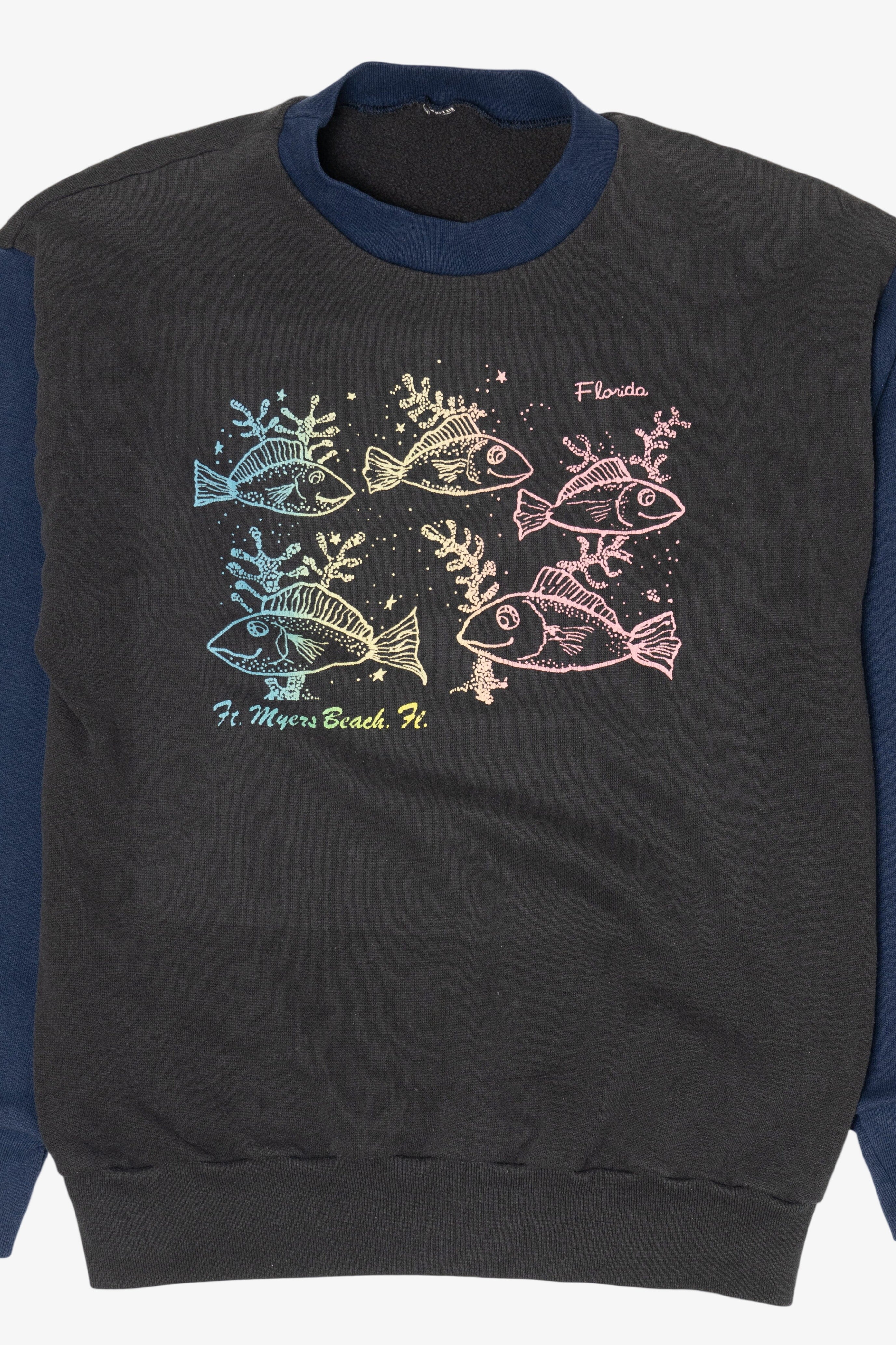 Vintage Ft. Myers Beach Florida Fish Sweatshirt (1990s)