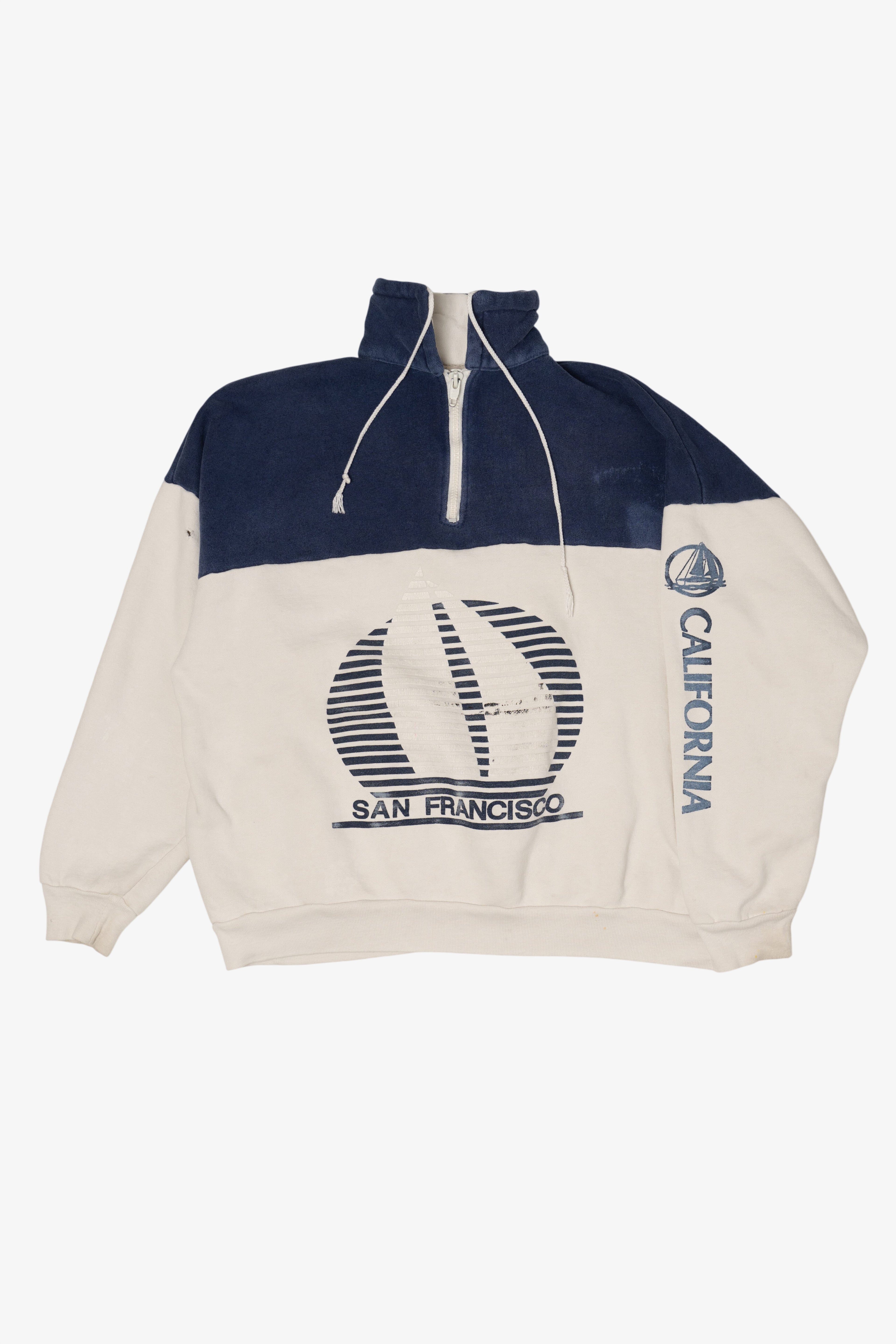 Vintage San Francisco California Half-Zip Sweatshirt (1990s)