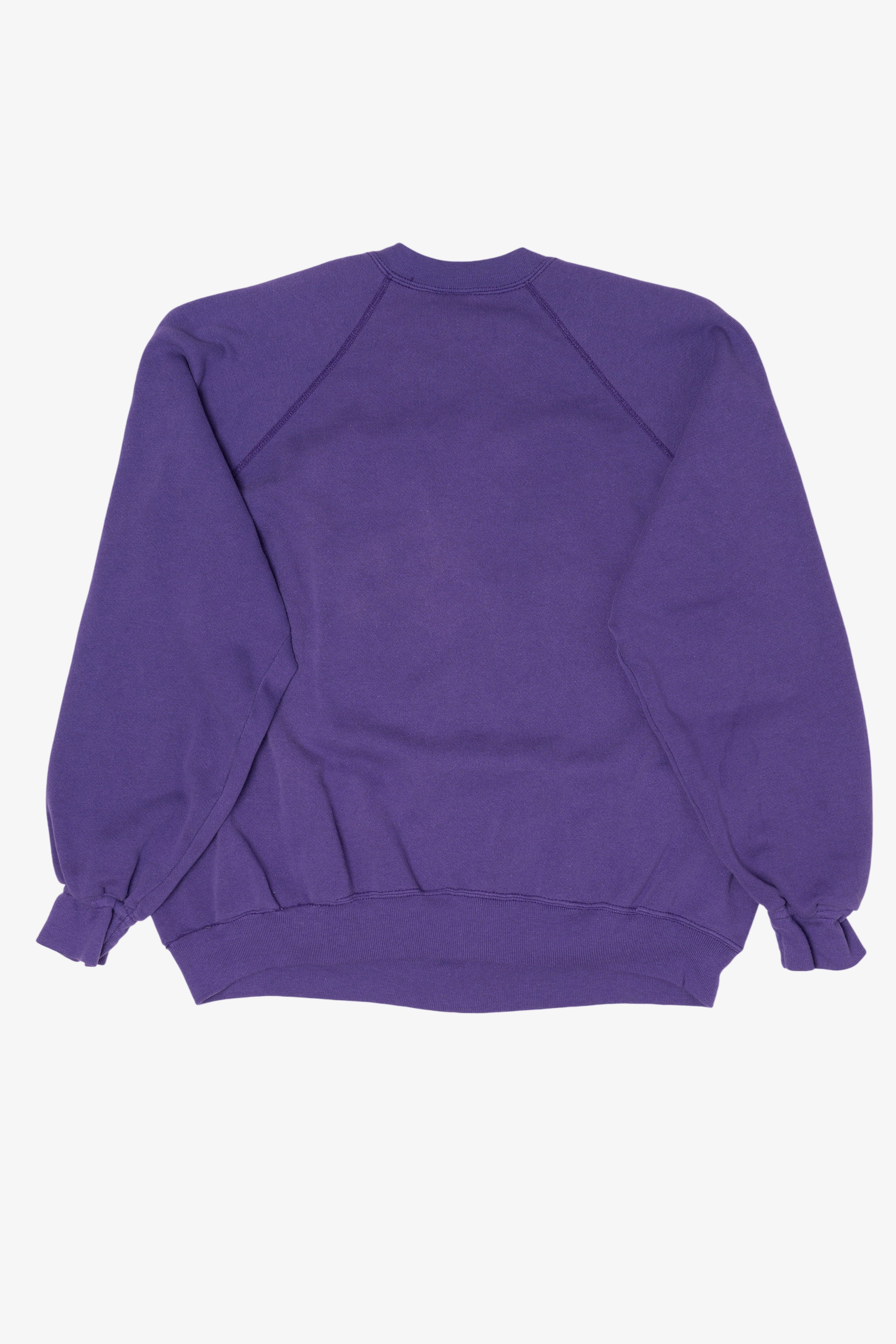 Vintage Purple Taos, New Mexico Southerwestern Pattern Tultex Sweatshirt (1990s)