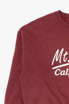 Vintage Burgundy Mt. Lakes California Sweatshirt (1990s)