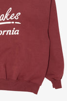 Vintage Burgundy Mt. Lakes California Sweatshirt (1990s)