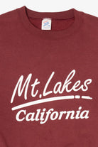 Vintage Burgundy Mt. Lakes California Sweatshirt (1990s)