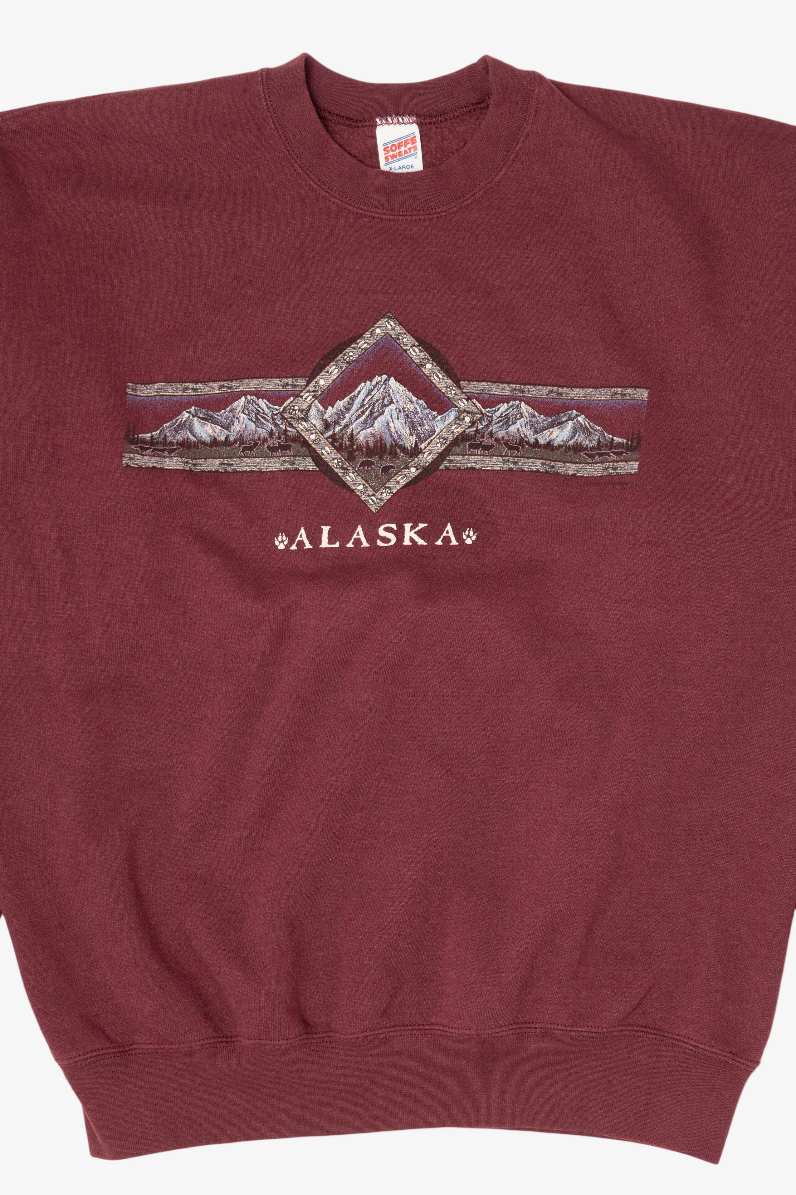 Vintage Burgundy Alaska Sweatshirt (1990s) – Ragstock