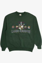 Vintage Distressed "Lake George" New York Destination Sweatshirt (1990s)