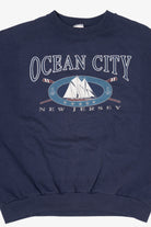 Vintage Navy Blue Ocean City New Jersey Sweatshirt (1990s)