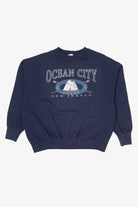 Vintage Navy Blue Ocean City New Jersey Sweatshirt (1990s)